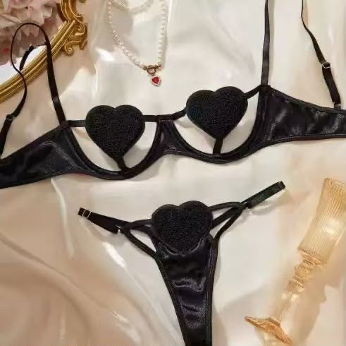 Premium Heart bra set
