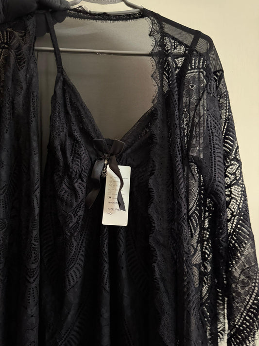 3 PIECE NIGHTY IN LACE