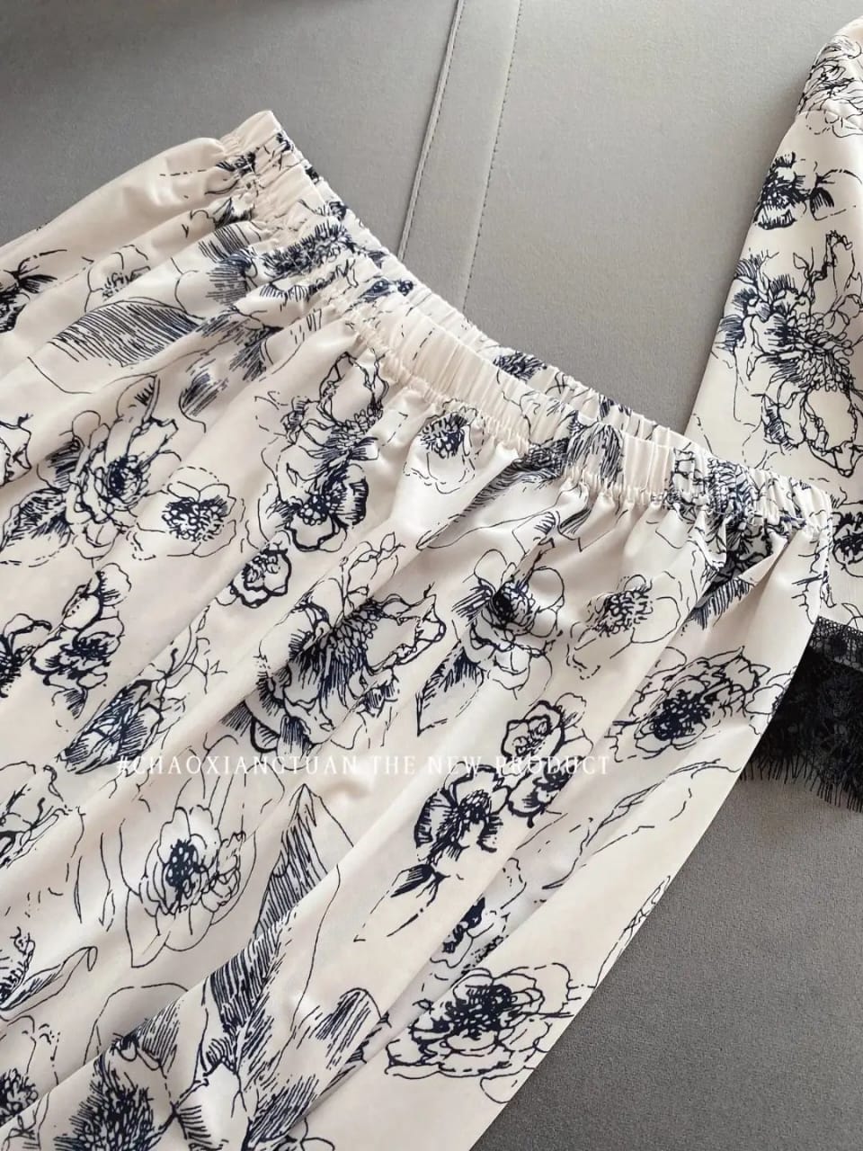 4 Piece Nighty Milky Fabric