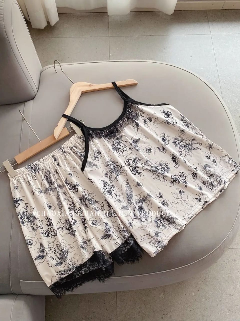 4 Piece Nighty Milky Fabric
