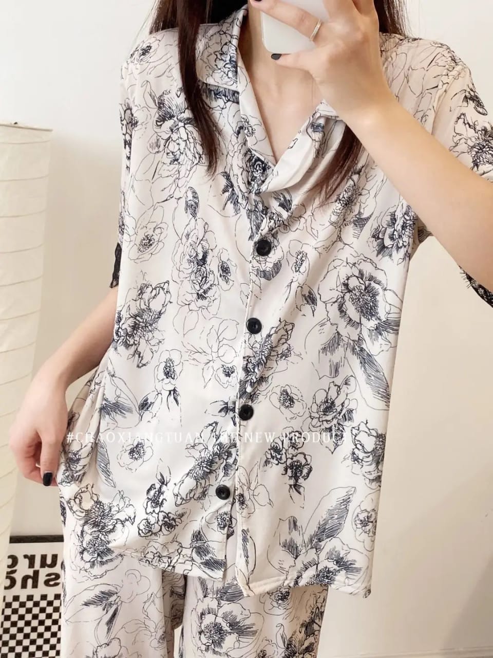 4 Piece Nighty Milky Fabric