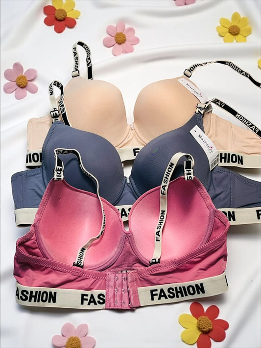 BOLD STRAP PUSH UP BRA