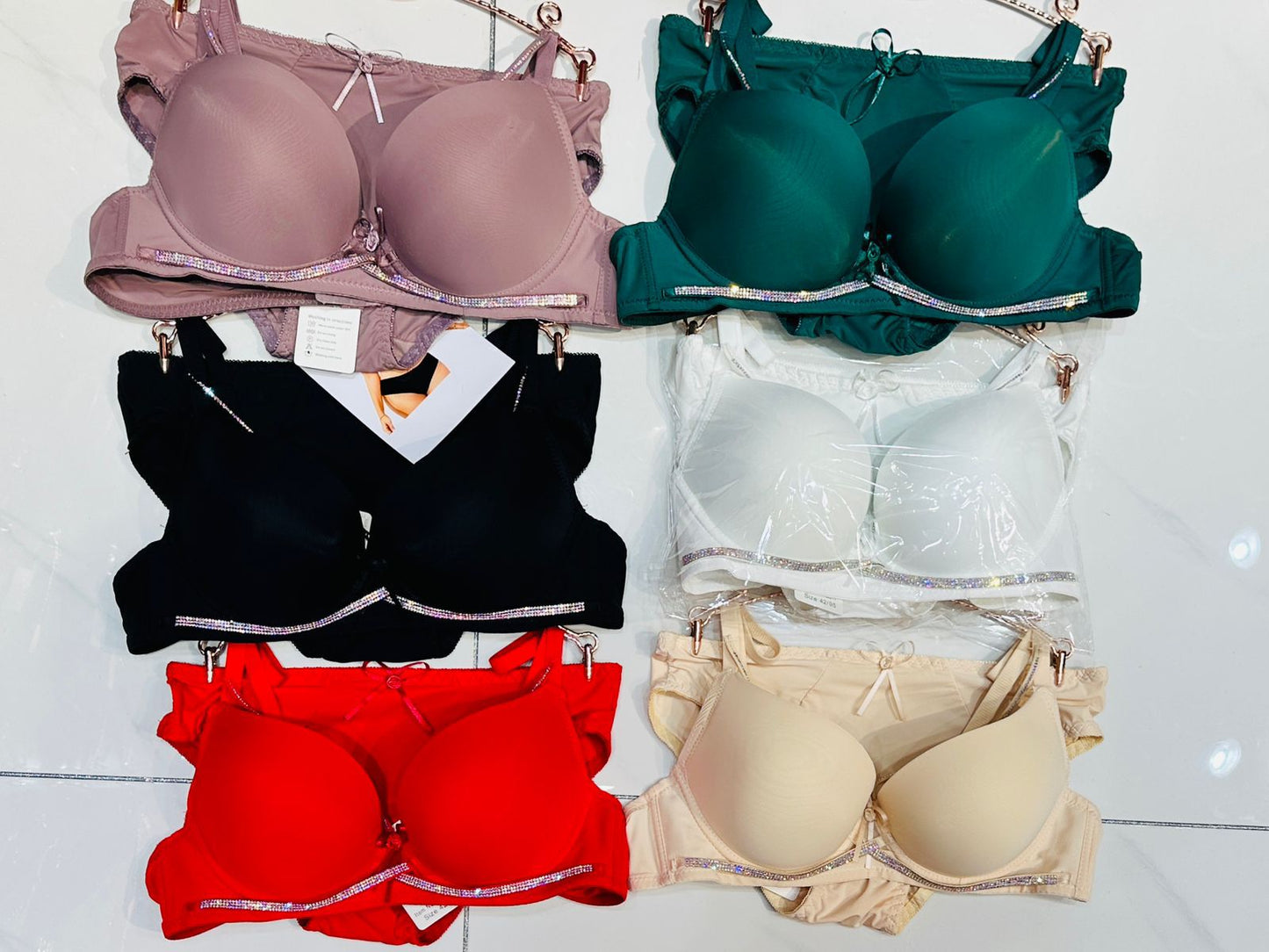 Shimmer Line Push-Up Bra Set