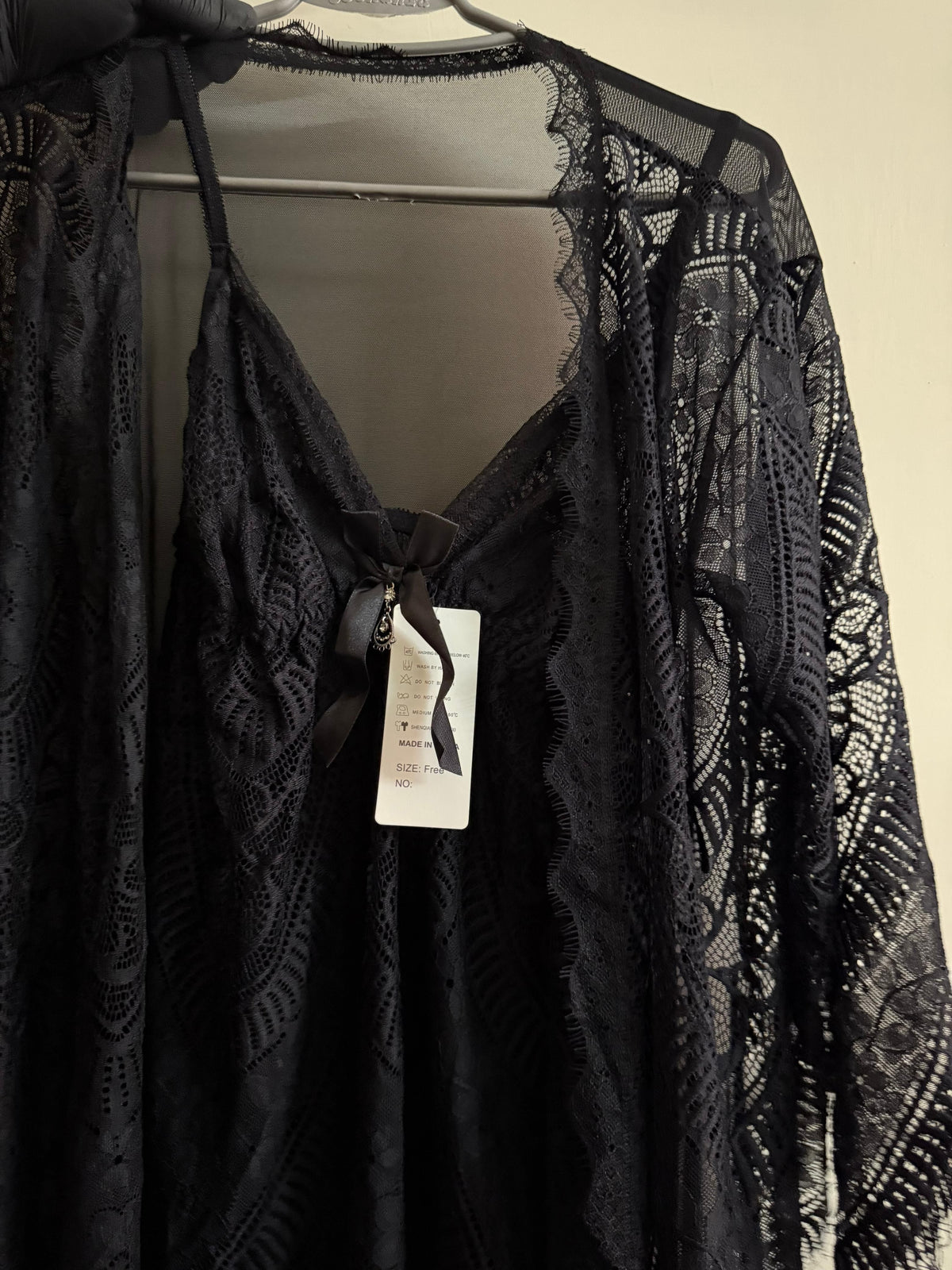 3 PIECE NIGHTY IN LACE