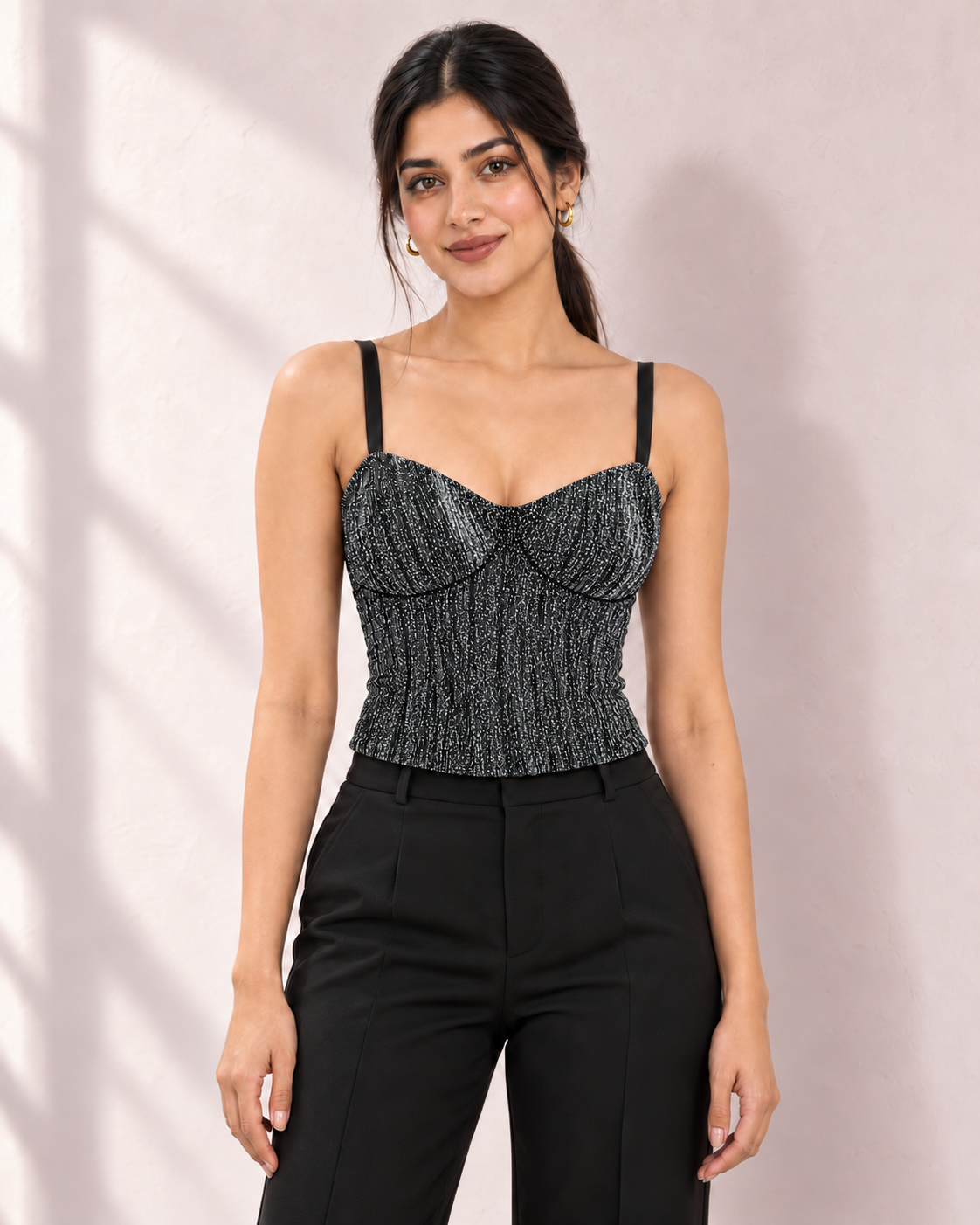 Glamorous Shimmer Bustier Camisole Top