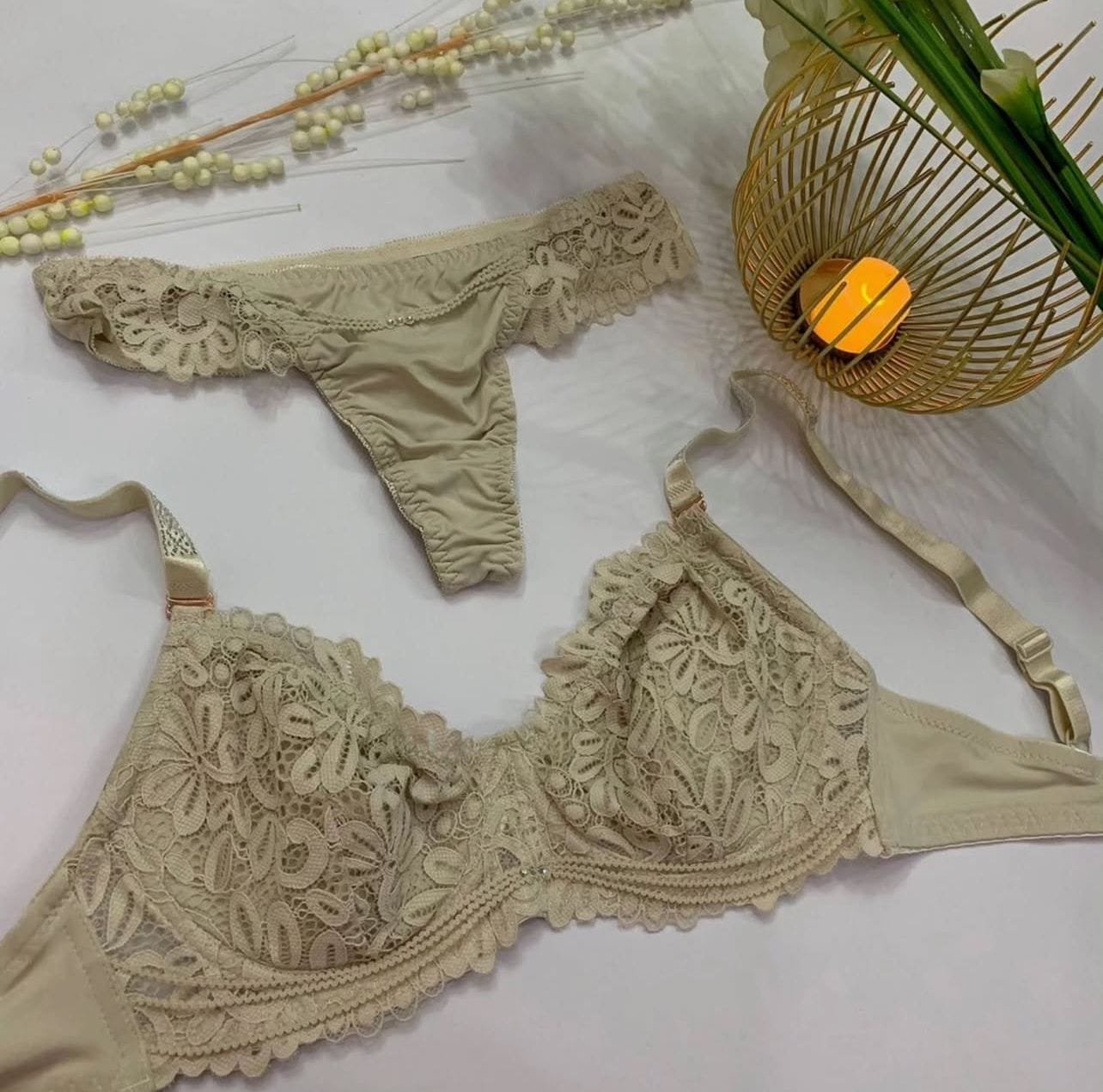 Soft anf Fabric Bra Set