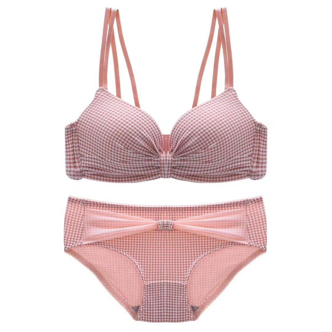 Ginghan Bra Set