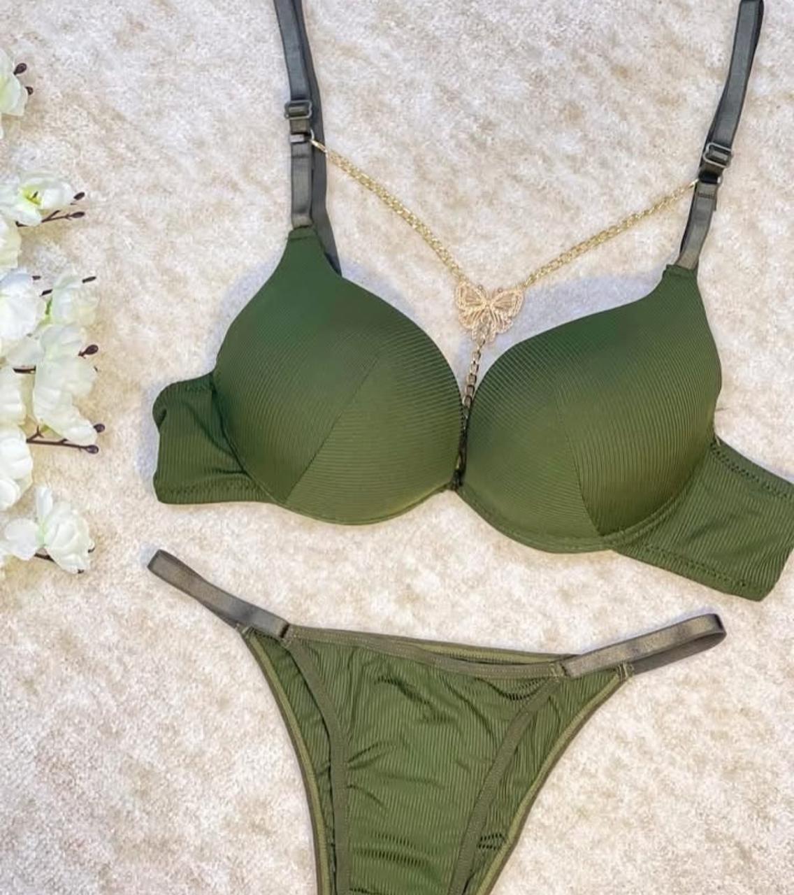 Hot Fancy Chain Bra Set