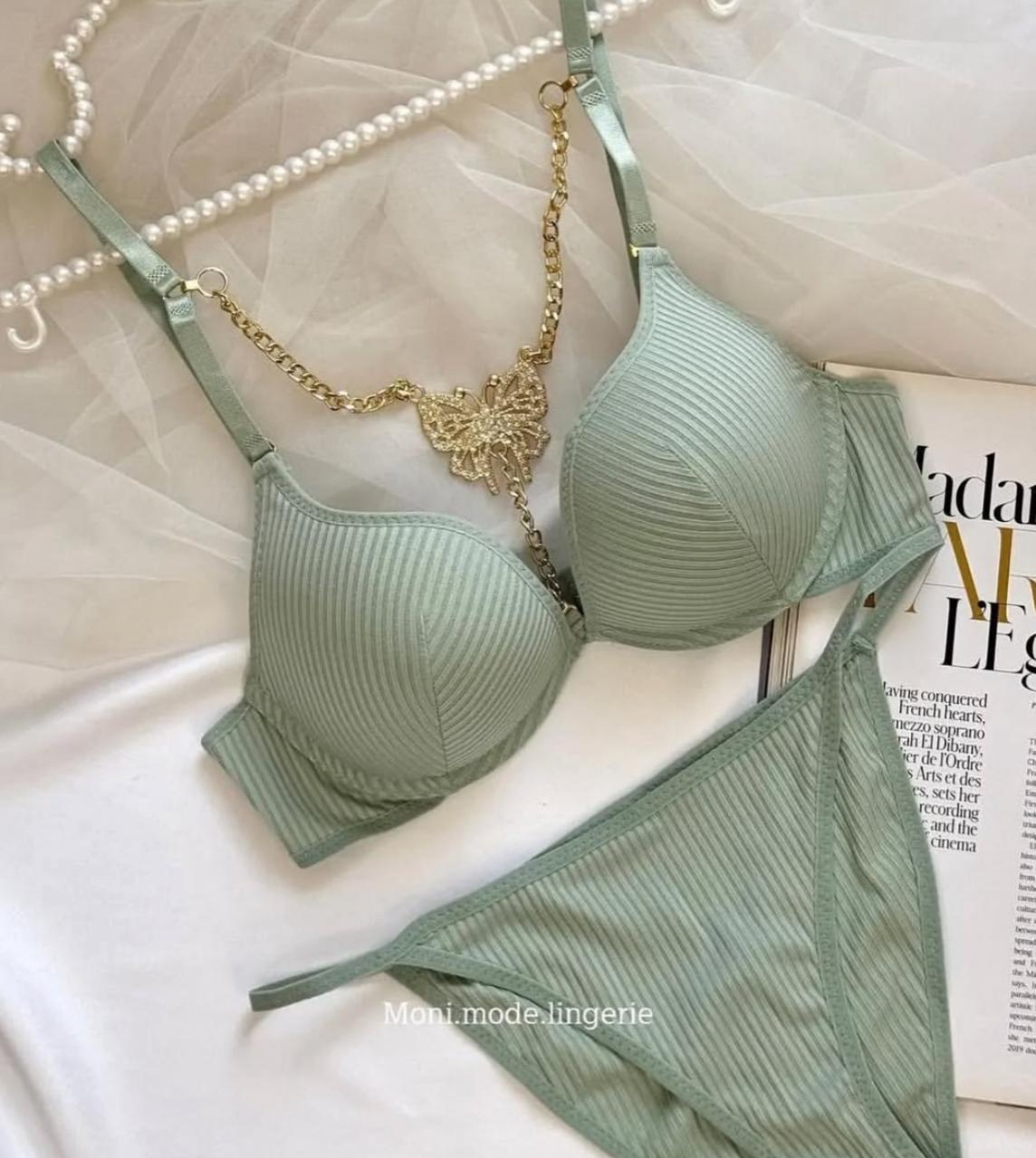 Hot Fancy Chain Bra Set