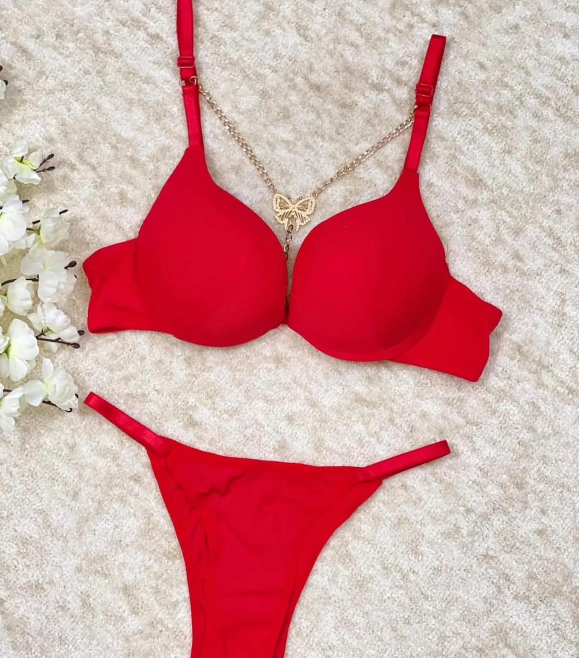 Hot Fancy Chain Bra Set