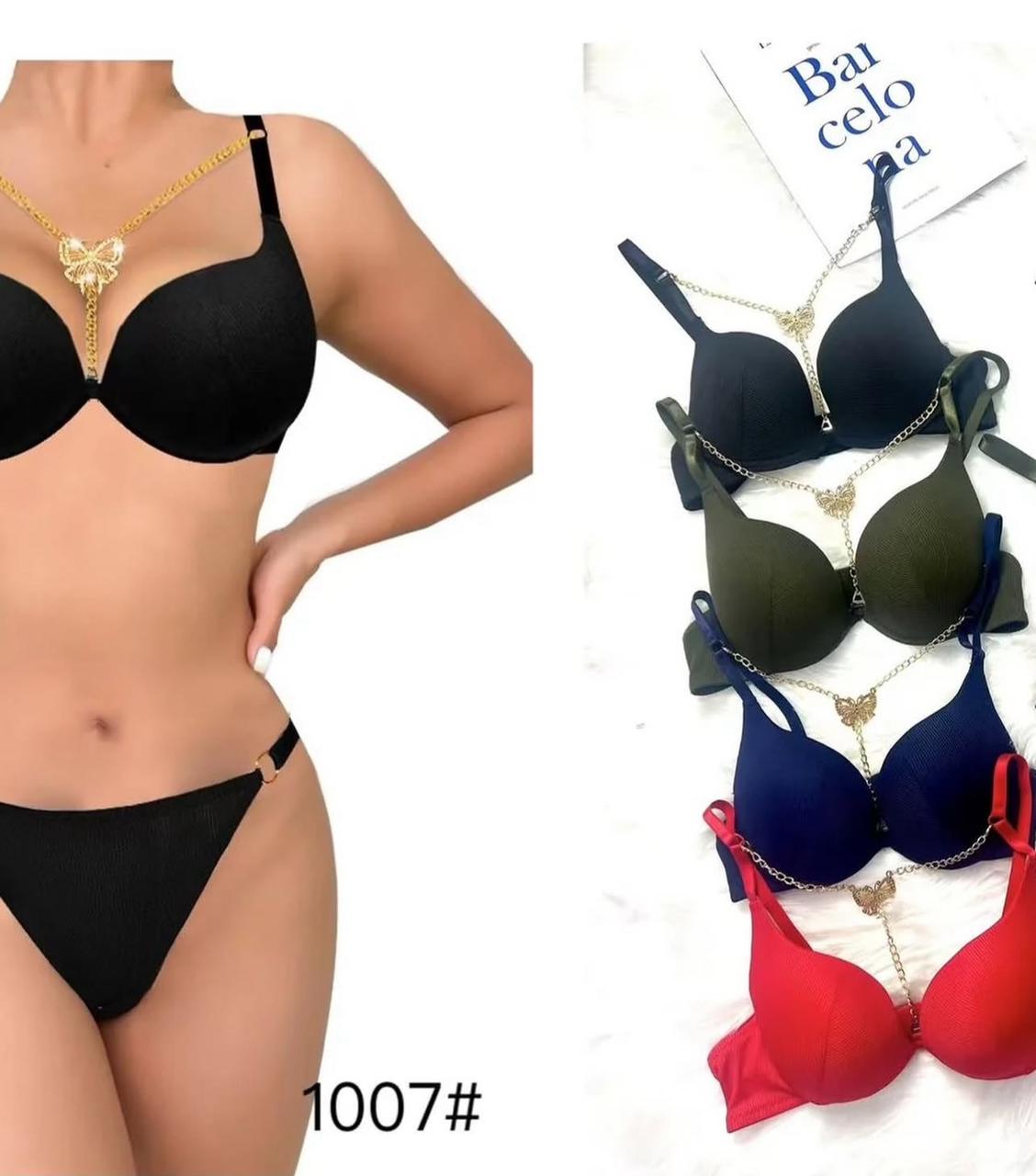 Hot Fancy Chain Bra Set