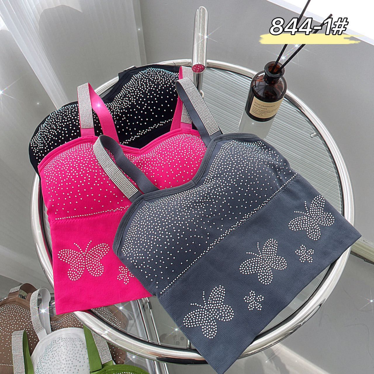 Sexy Butterfly Flower With Back Tube Top