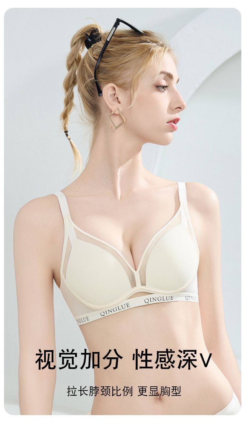 QINGLUE Non Wire Bra