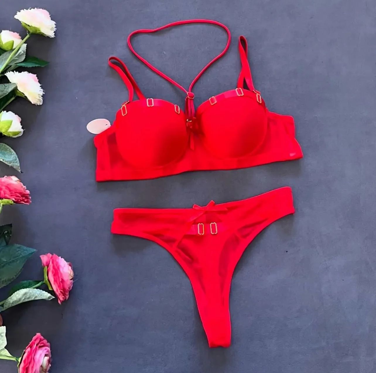High Quailty New Style Thin Pad Push Up Bra Set