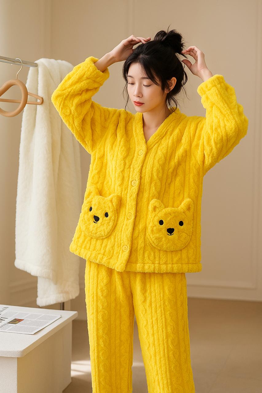PREMIUM IMPORTED FLEECE WINTER NIGHT SUIT SET