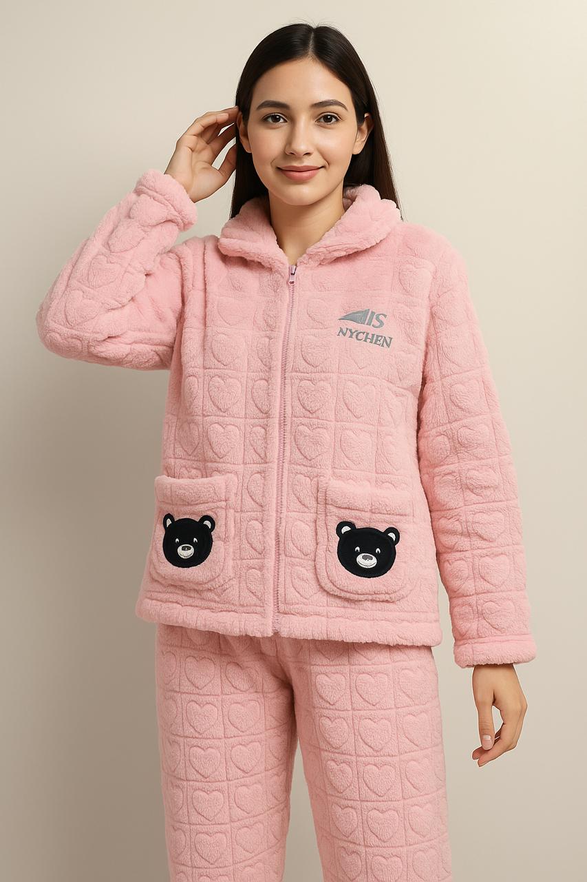 PREMIUM IMPORTED FLEECE WINTER NIGHT SUIT SET