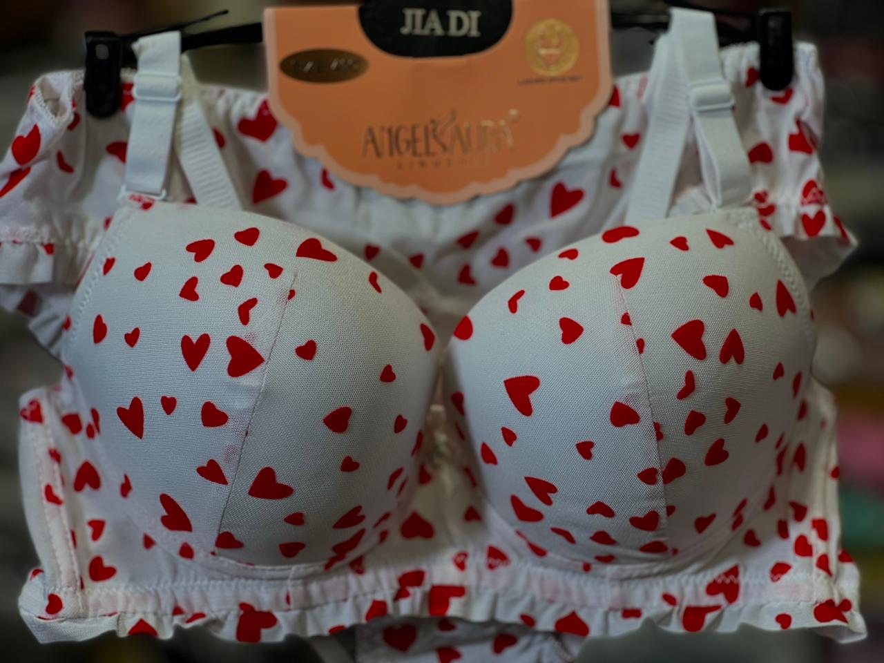 ANGEL AURA BRA SET WITH CUTE HEART