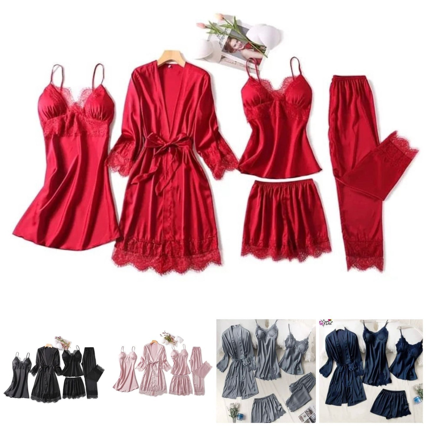 Premium Five Pice Bridal Nighty