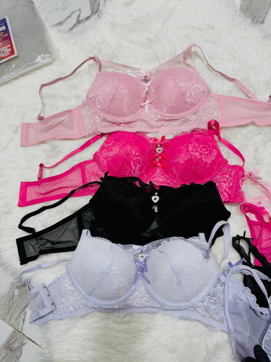 Floral Lace Charm Bra Sets