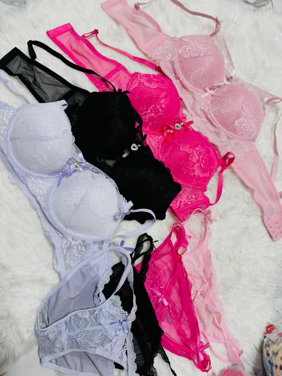 Floral Lace Charm Bra Sets