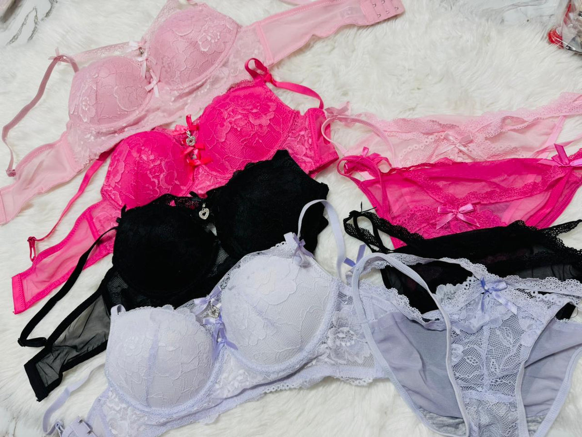 Floral Lace Charm Bra Sets