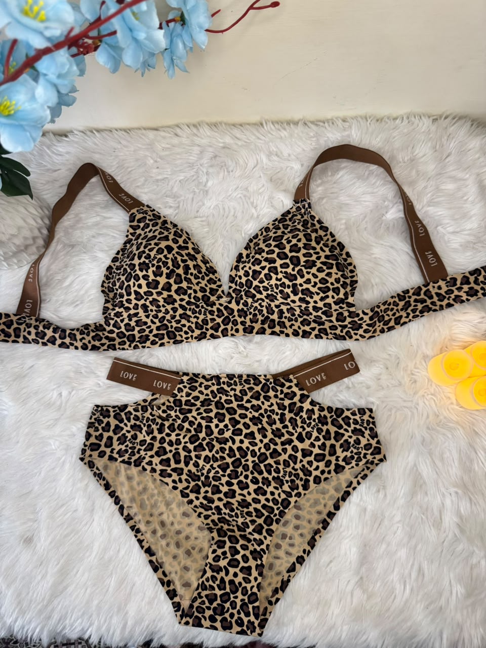 Panther Love Seamless Bra Set