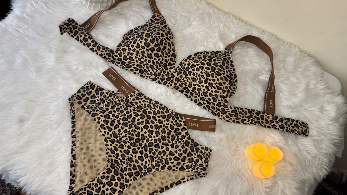 Panther Love Seamless Bra Set