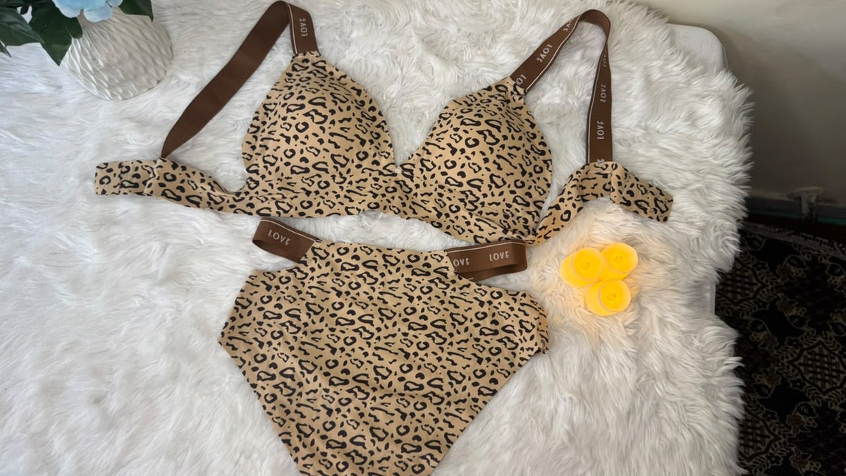 Wild Love Leopard Seamless Bra Set
