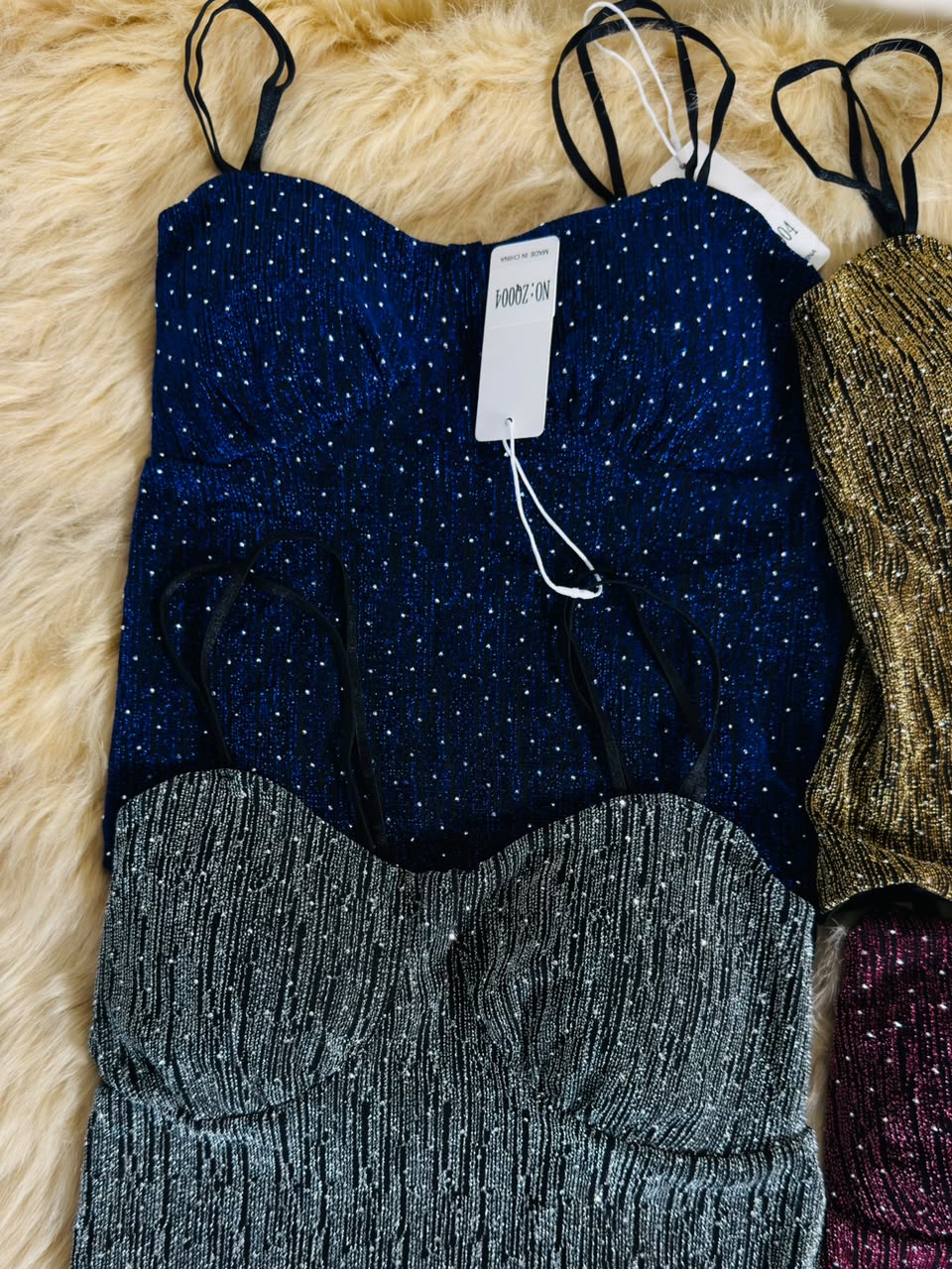 Glamorous Shimmer Bustier Camisole Top