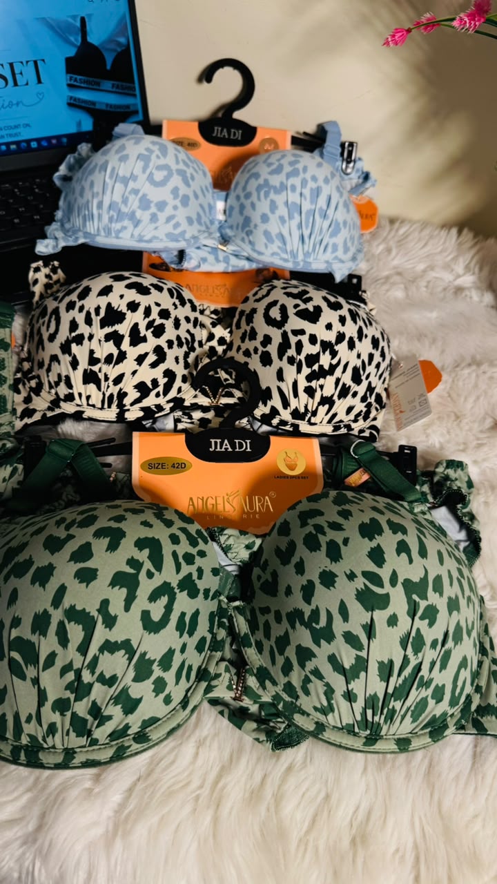 Luxe Animal Print Push-Up Lingerie Set