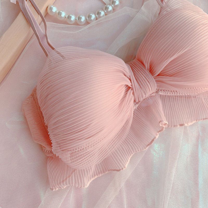 CUTE LACE BOW STYLE BRA SET