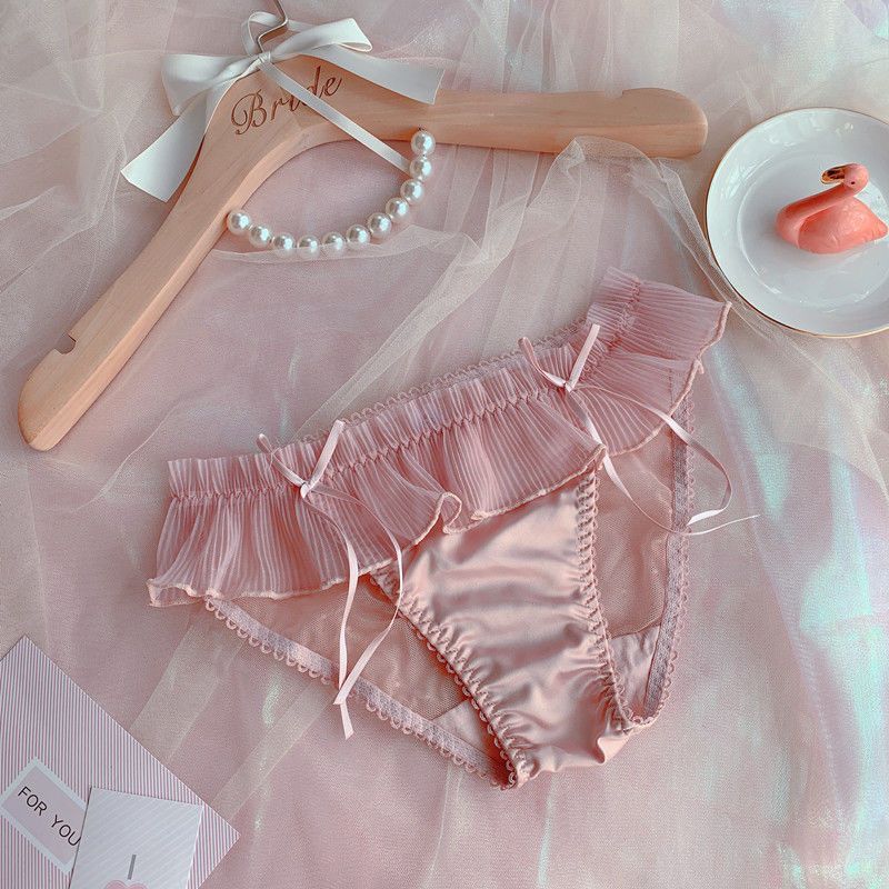 CUTE LACE BOW STYLE BRA SET
