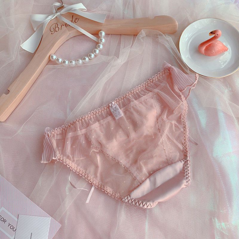 CUTE LACE BOW STYLE BRA SET
