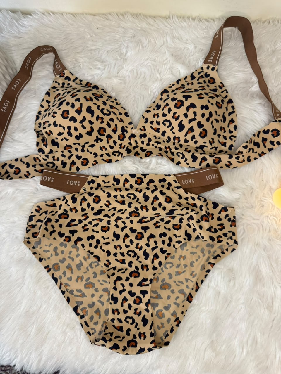 Leopard Love Seamless Bra Set