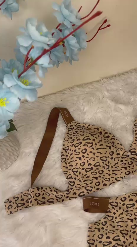 Wild Love Leopard Seamless Bra Set